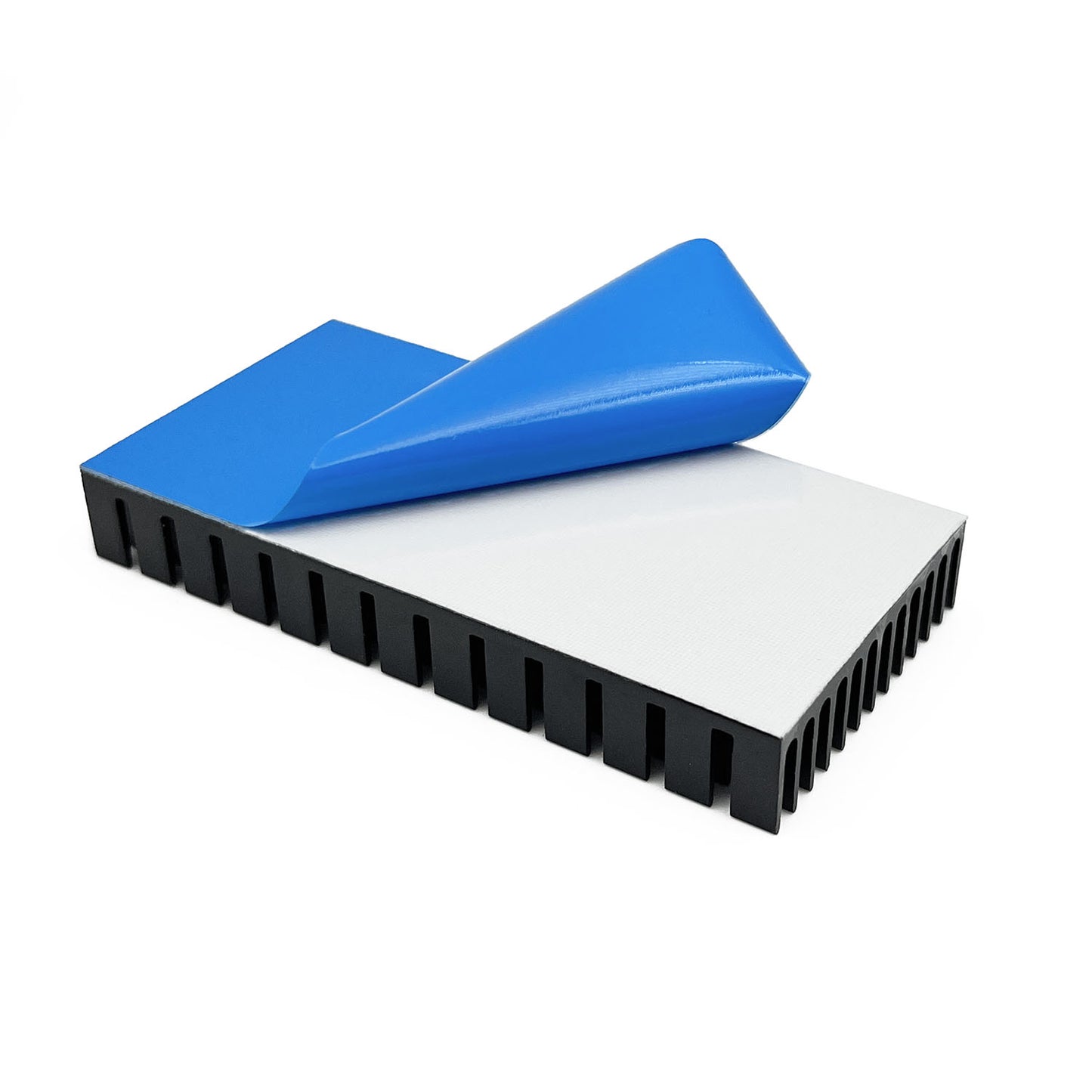 80mm Heatsink 80 x 40 x 11mm Black Aluminum Heat Sink Radiator Cooler with Thermal Conductive Adhesive Tape Cooling Fin for Cooler Electronics CPU Led (80x40x11mm)