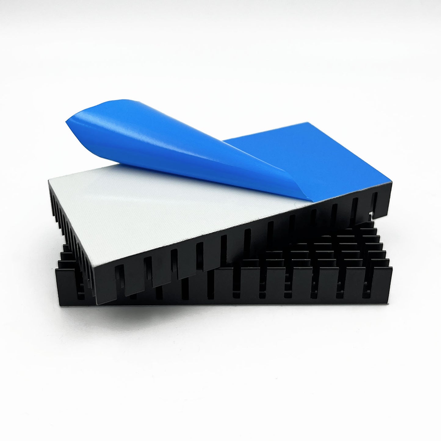 80mm Heatsink 80 x 40 x 11mm Black Aluminum Heat Sink Radiator Cooler with Thermal Conductive Adhesive Tape Cooling Fin for Cooler Electronics CPU Led (80x40x11mm)