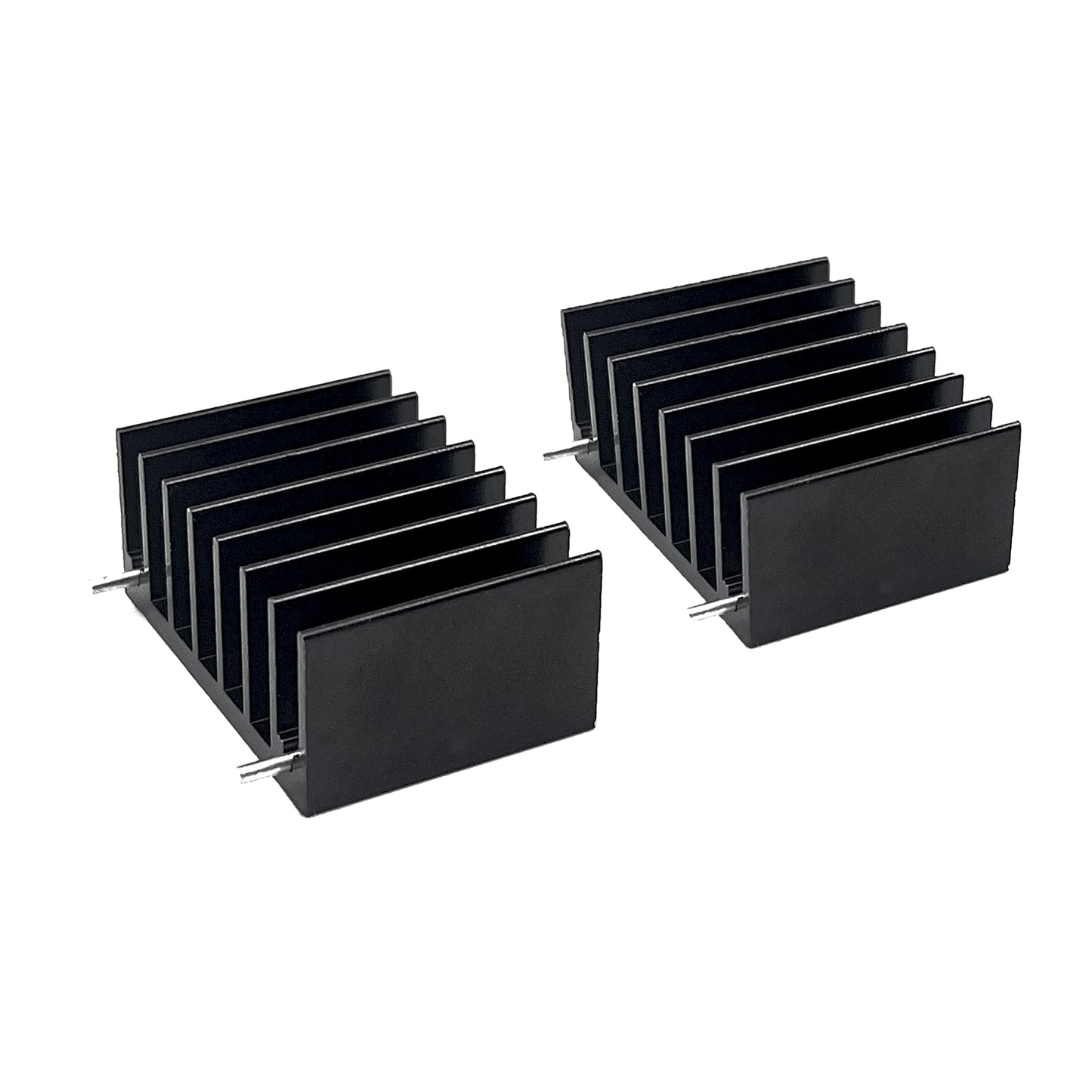 TO-220 Aluminum Heatsink for MOS Tube Triode 25x36x16mm/ 0.98"x1.42"x0.63" TO220 Heat Sink with 2 Support Pin for Cooling MOSFET Transistor Diodes Voltage Regulators, Black