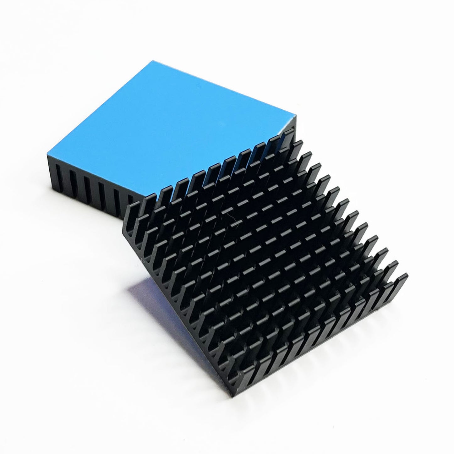 40mm Heat Sink Kit 40 x 40 x 11mm/ 1.57" x 1.57" x 0.43" Aluminum Heatsink Radiator Cooler with Thermal Conductive Adhesive Tape Cooling Fins for Peltier Module Computer PCB Charger Electronic Router