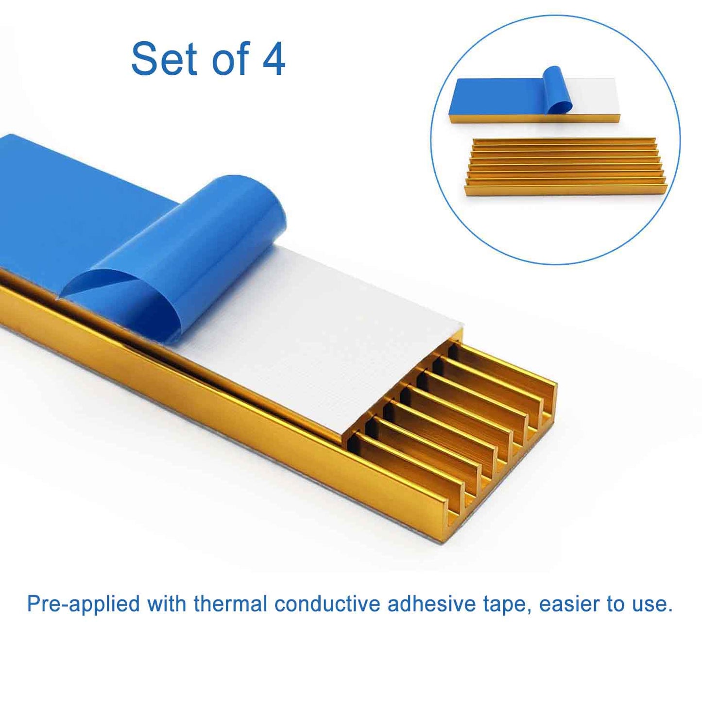 M.2 SSD Heatsink 70x22x6mm /2.76"x0.87"x0.24" with Thermal Pad for Heat Sink PC/PS5 M.2 PCIE NVMe SSD or M.2 SATA SSD