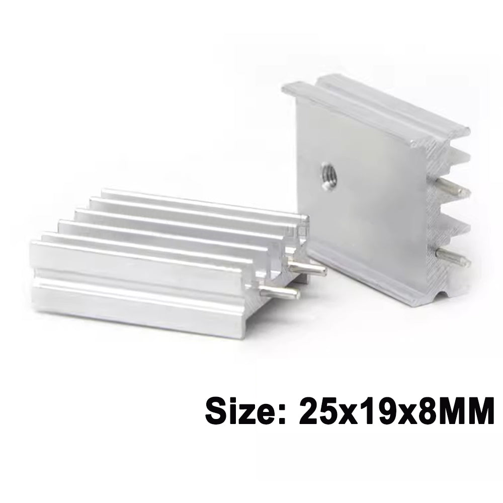 T0-220 Heat Sink 25×19×8mm Triode Heat Sink IC Heat Conductor