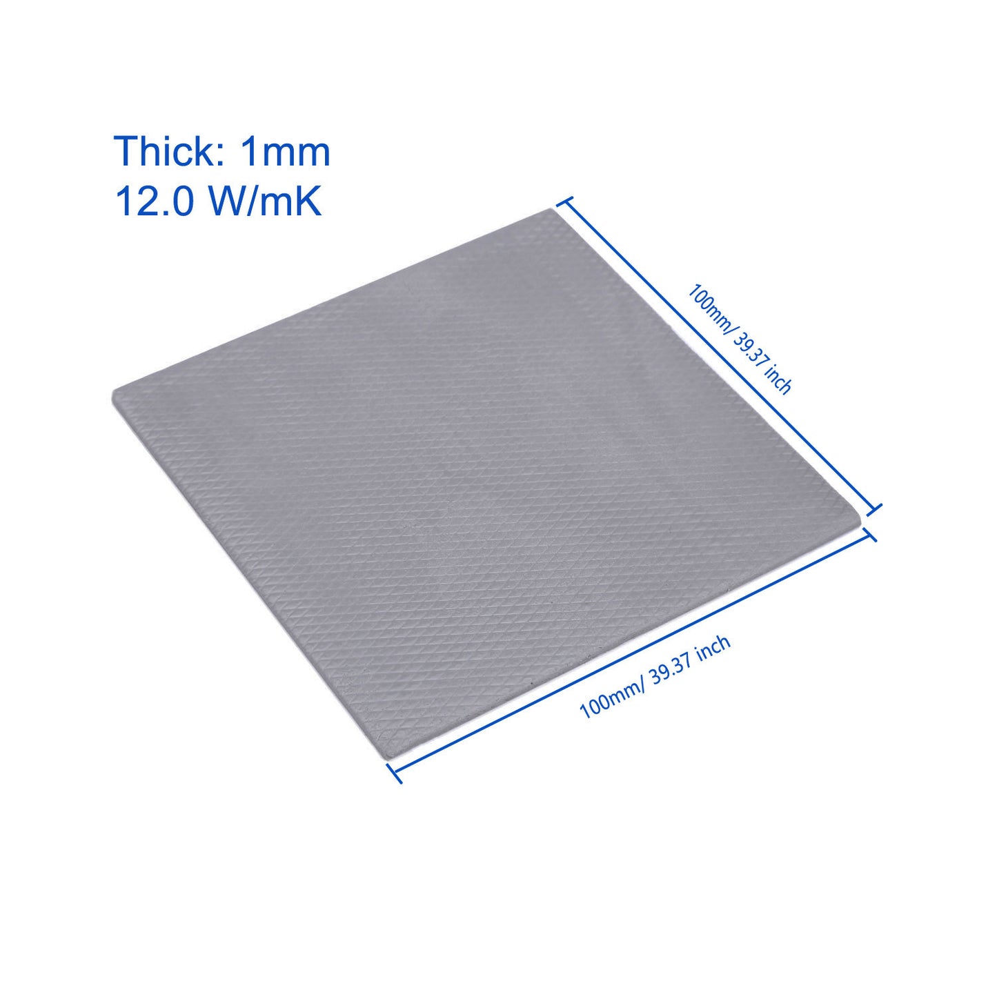 1.0mm GPU Thermal Pad 100x100x1mm 12W/mK Silicone Thermal Pads for Laptop 3080 3090 ti SSD LED Chip