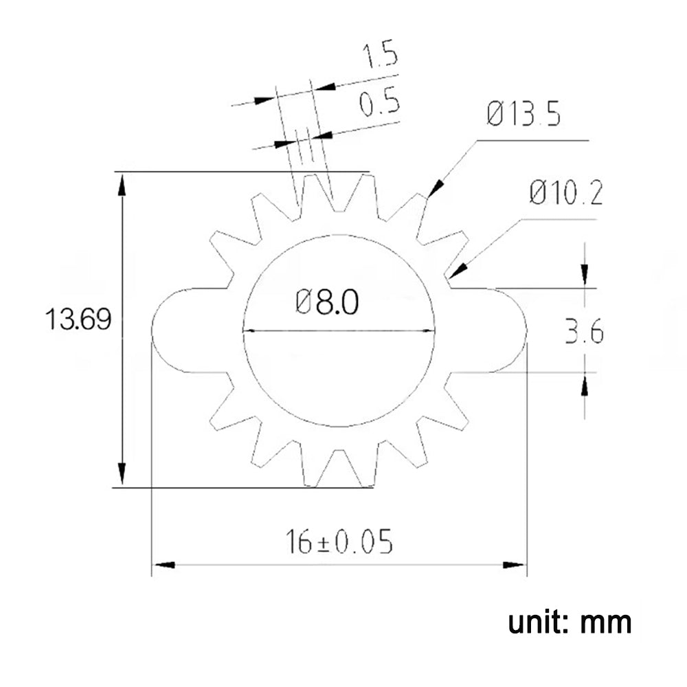 Sunflower heat sink 25×13.69×16mm round heat sink LED heat sink thermally conductive aluminum