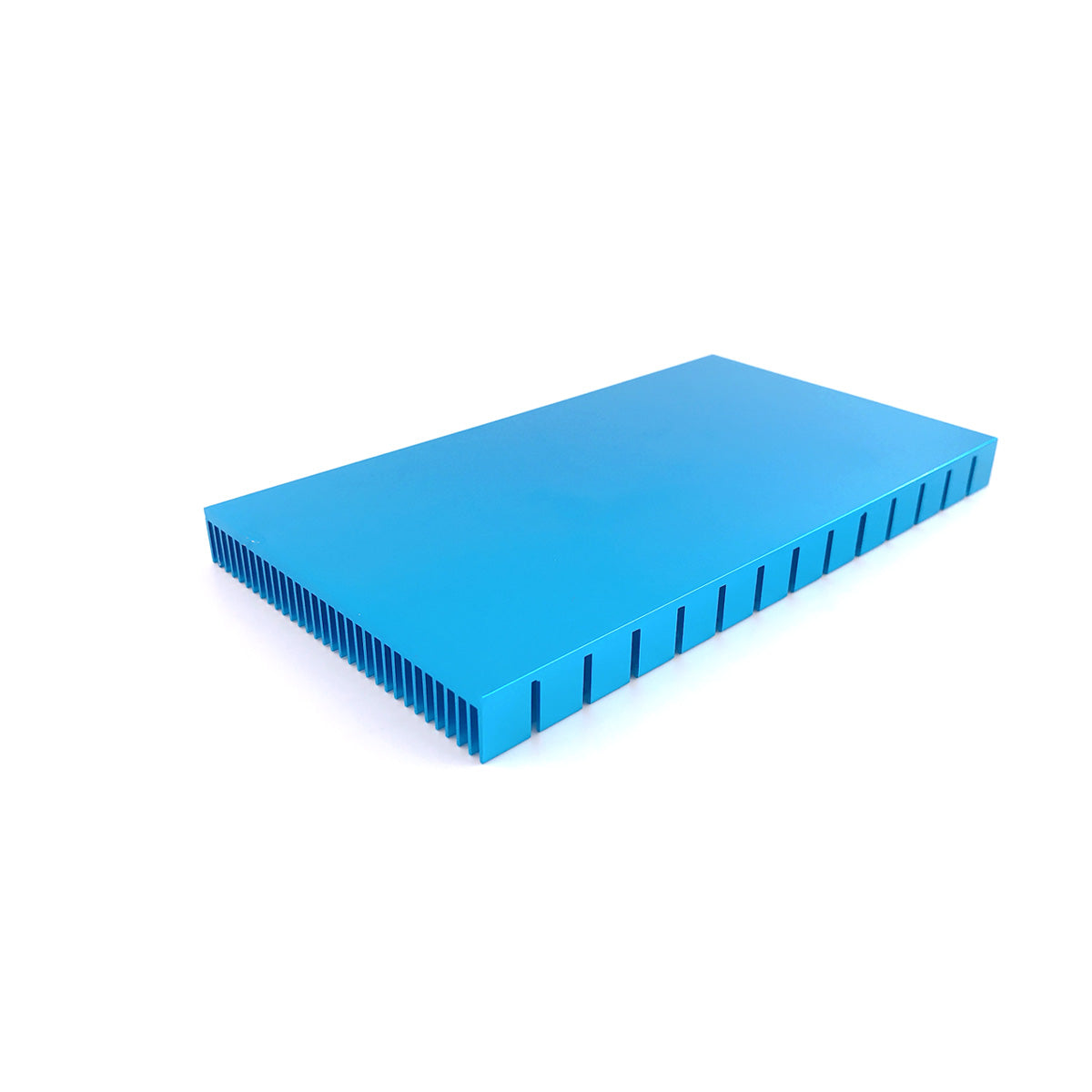 Large Aluminum Heat Sink 150x85x12mm / 5.9x3.35x0.47 inch Blue Tone Heatsinks Module Cooler Cooling Fins Board Radiator for PCB Board LED Motherboard