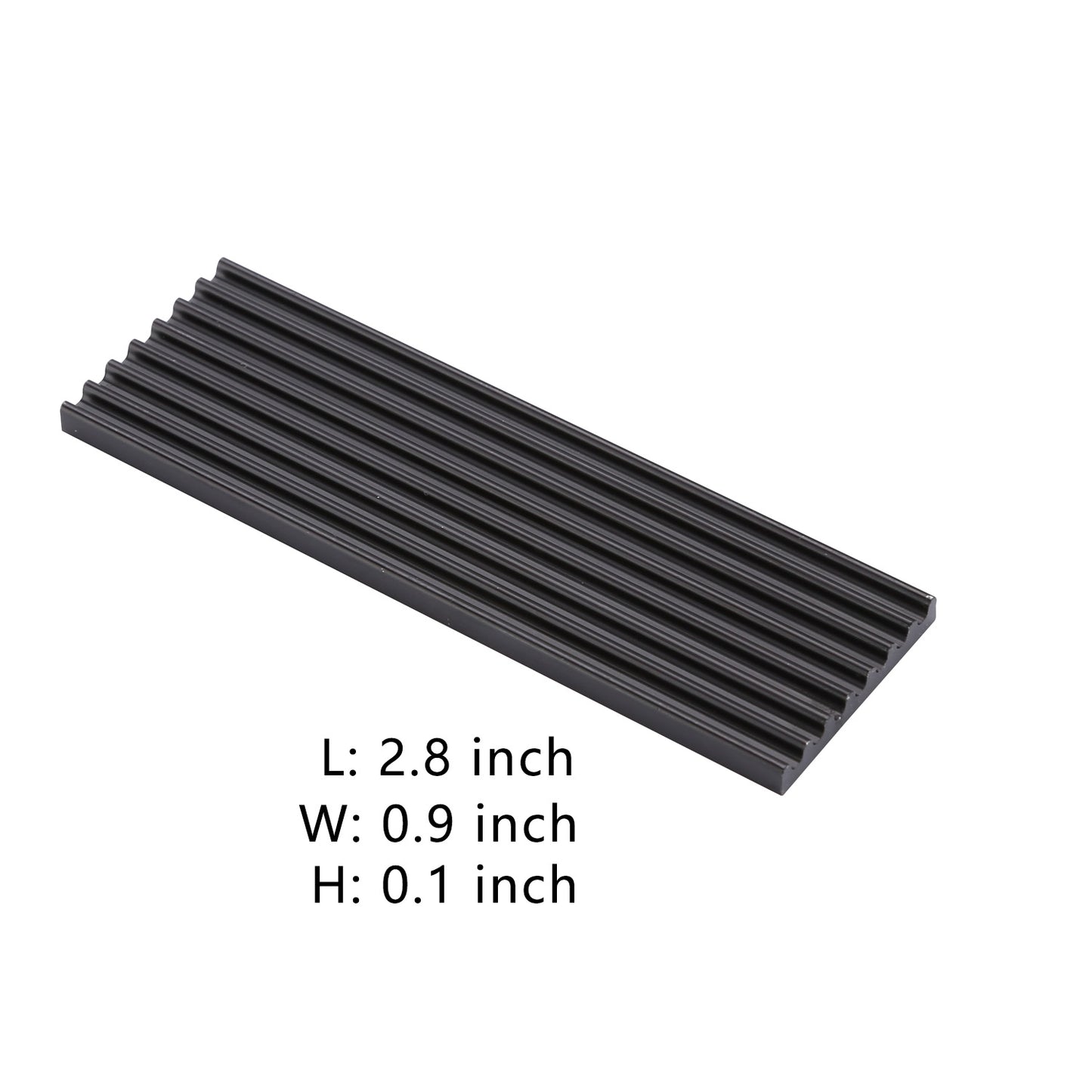 M.2 Heatsink Black with Silicone m.2 Thermal Pad DIY for 2280 M.2 PCIe 4.0/3.0 NVMe SSD