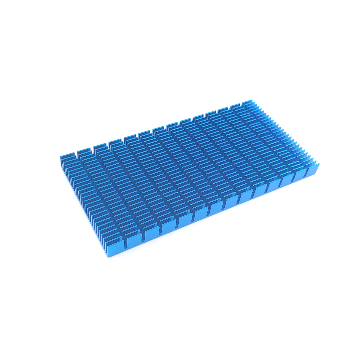 Aluminum Heat Sink 150x74x10mm/ 5.9 x 2.91 x 0.39 inch Blue Heatsinks Module Cooler Fin Heat Board Cooling for Amplifier Transistor Semiconductor Devices Blue Tone