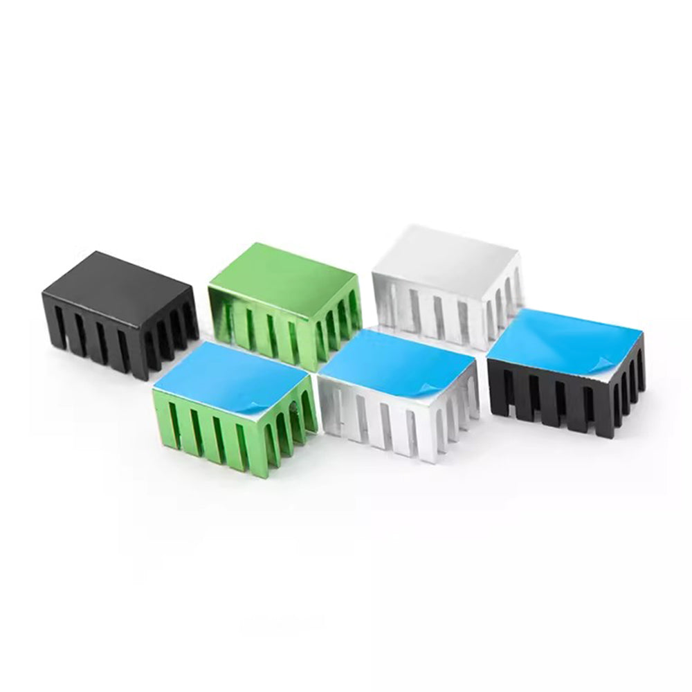 MOS chip motherboard heatsink 20*14*11mm black broken groove with adhesive backing aluminum profile heatsink