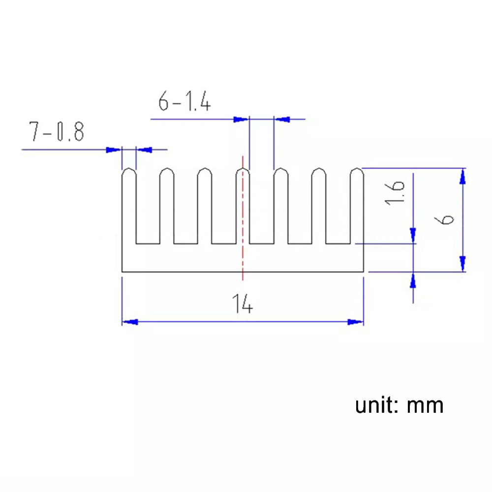 Aluminum Heatsink Kit 14x14x6mm/ 0.55x0.55x0.24 inch + Thermal Conductive Adhesive Tape, Small Mini Cooler Heat Sink for Cooling GPU IC Chips VRAM VGA RAM MOSFET