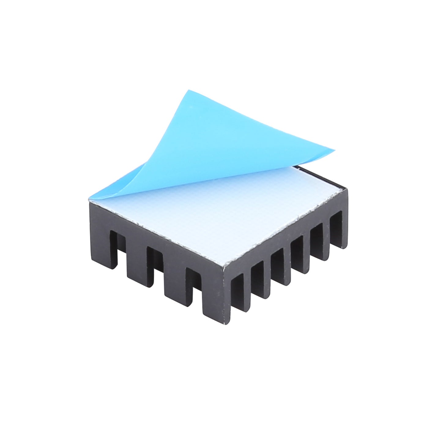Small Aluminum Heat Sinks Kit 9x9x5mm / 0.35x0.35x0.2 inch Aluminum Heatsink with Thermal Conductive Double Sided Tape for Cooling GPU IC Chips VRAM VGA RAM