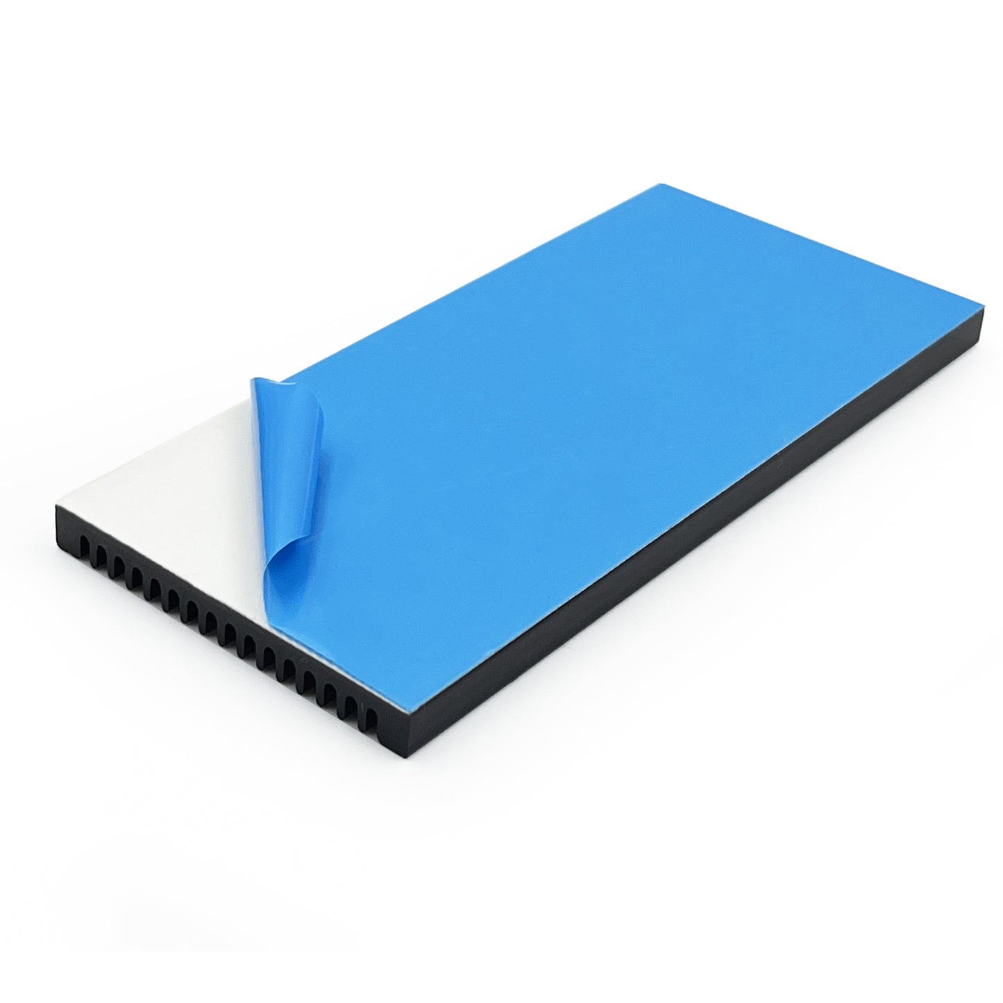 Heatsink Aluminum 100 x 45 x 5mm Thin Heat Sink with Thermal Conductive Adhesive Tape Cooling Fin for Cooler Electronics CPU Led Black