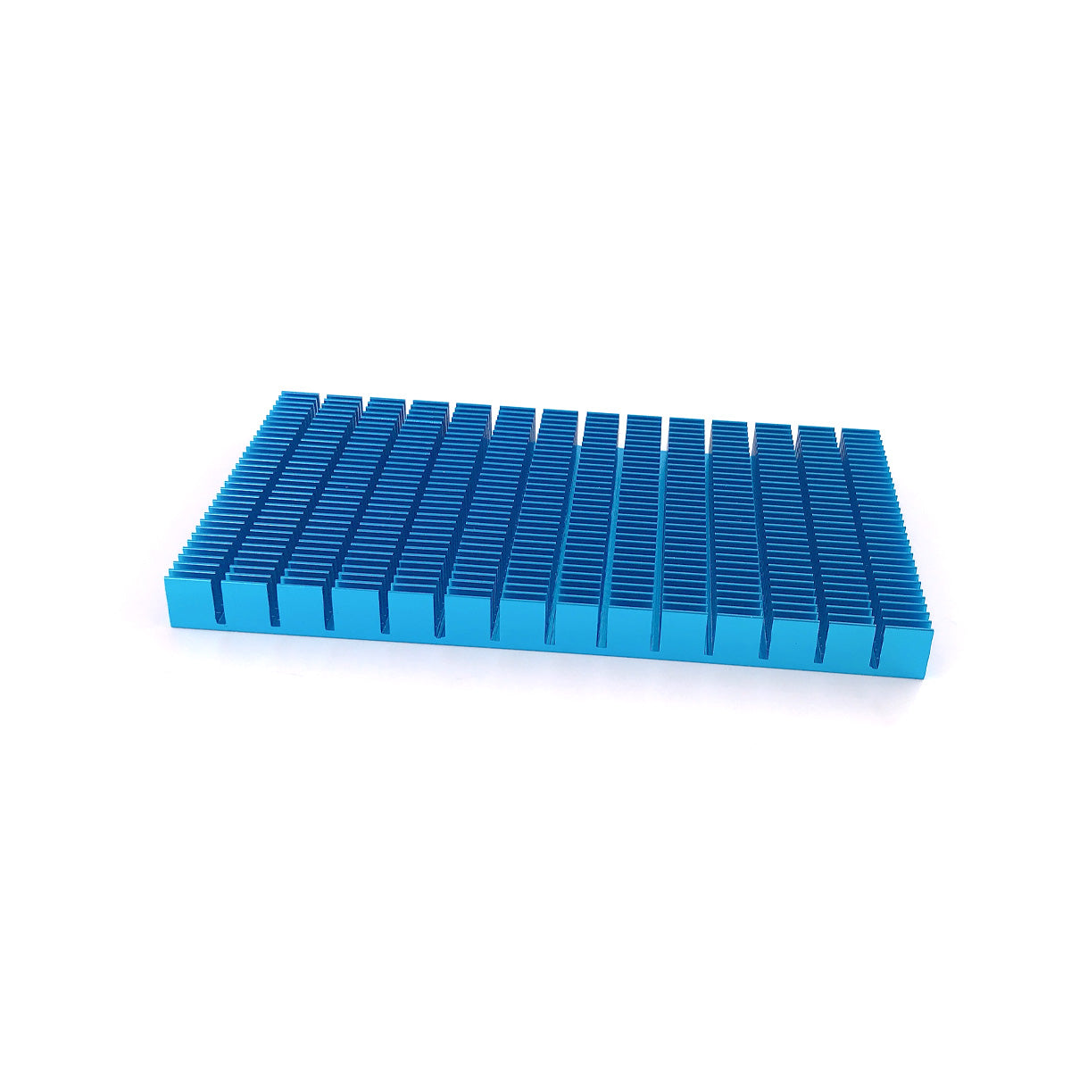 Large Aluminum Heat Sink 150x85x12mm / 5.9x3.35x0.47 inch Blue Tone Heatsinks Module Cooler Cooling Fins Board Radiator for PCB Board LED Motherboard