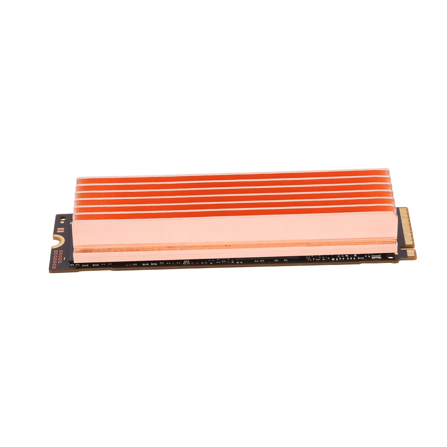 M.2 Heatsink Pure Copper Nvme ssd Heat Sink 7 Fins with Thermal Silicone pad for PC / PS5 M.2 PCIE NVMe SSD or M.2 SATA SSD
