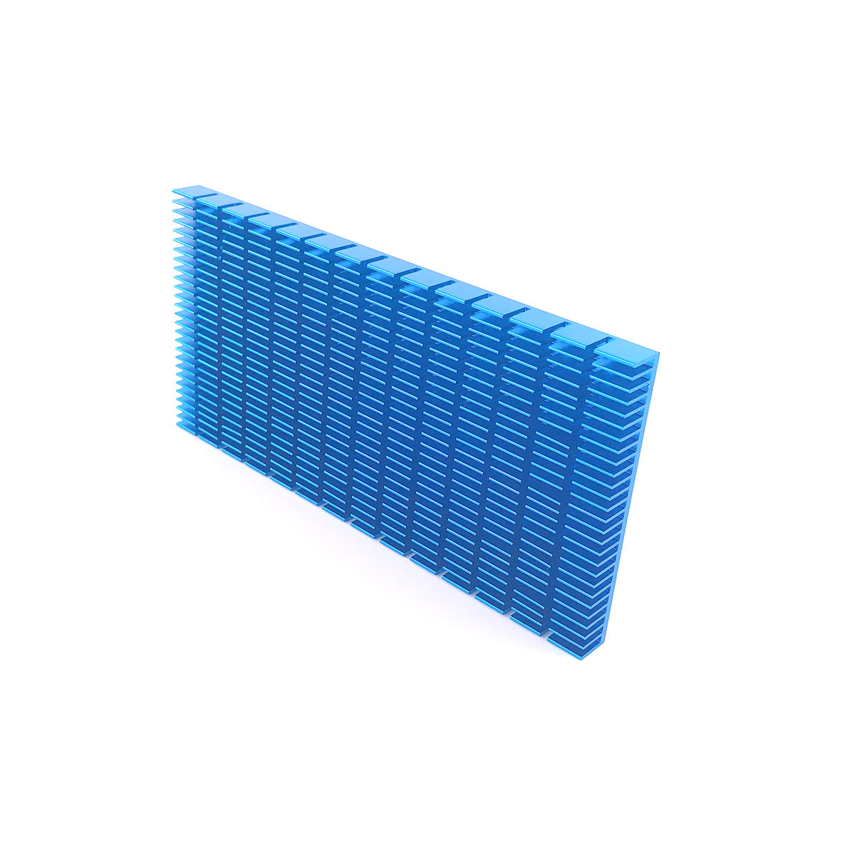 Aluminum Heat Sink 150x74x10mm/ 5.9 x 2.91 x 0.39 inch Blue Heatsinks Module Cooler Fin Heat Board Cooling for Amplifier Transistor Semiconductor Devices Blue Tone