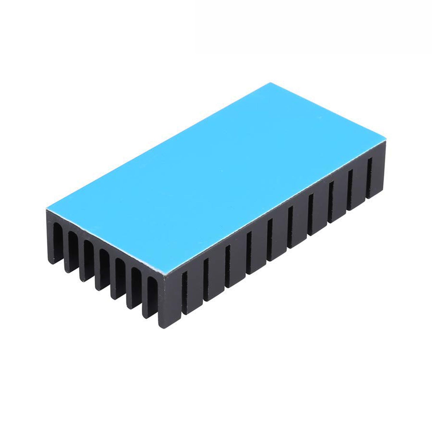 Awxlumv 25mm Heatsink 50x25x10mm/ 2 x 1x 0.4 inch with Thermal Conductive Tape, Black