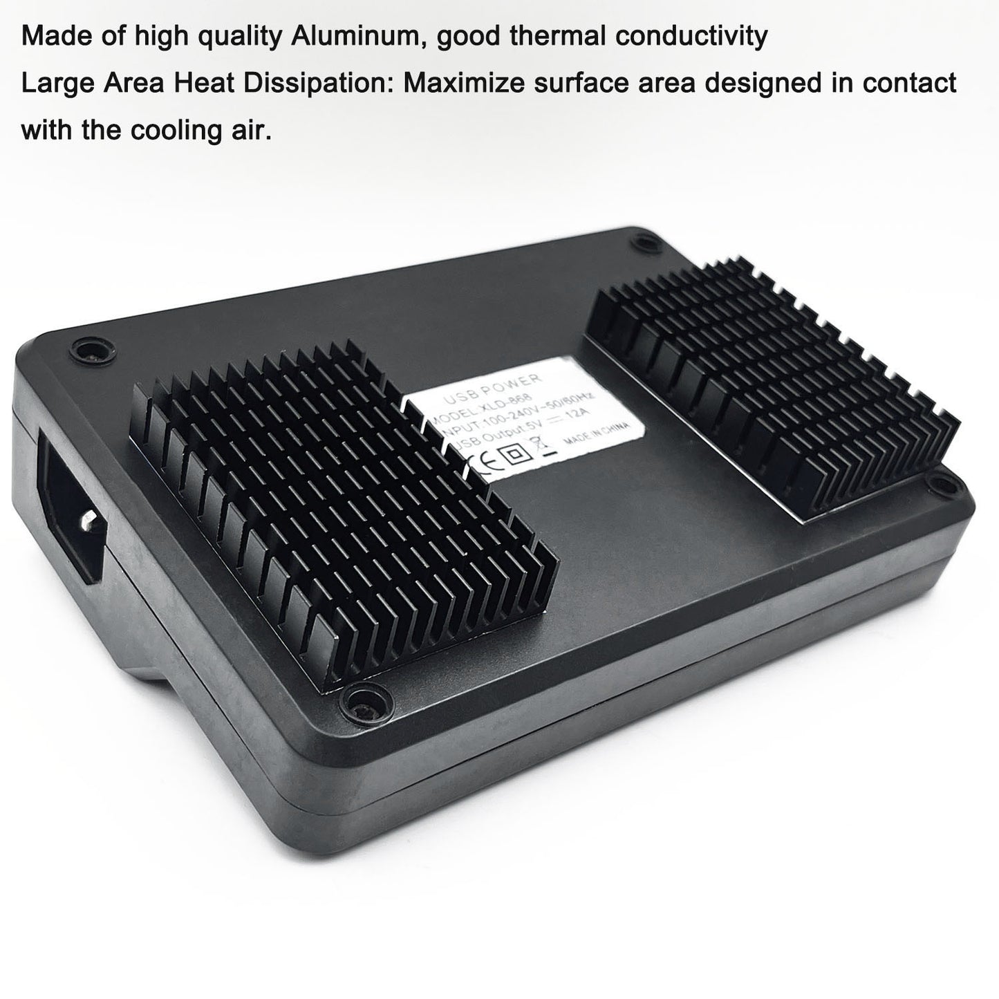 Aluminum Heatsink 60x40x11mm/ 2.36 x 1.57 x 0.44 inch Black Heat Sink with Thermal Conductive Adhesive Tape Cooling Fin