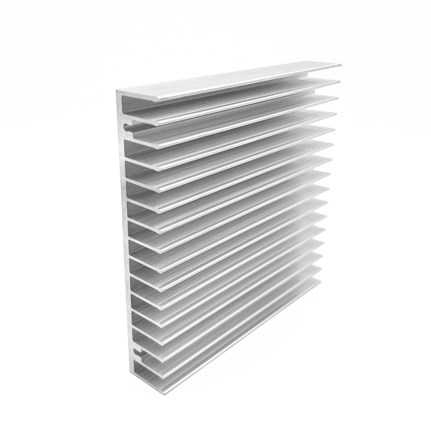 100mm Heatsink 100x100x18mm/ 3.94''x3.94''x0.71'' Heat Sinks Radiator for Circuit Board Transistor Semiconductor Devices Control System Multimedia Components Equipment with 16 Fins - Sliver