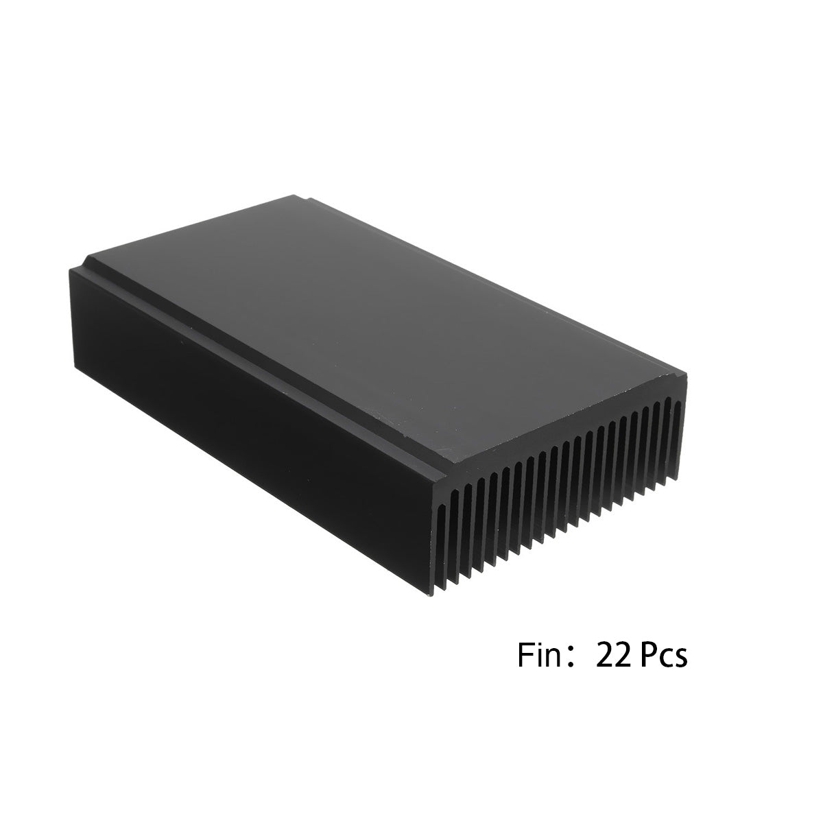 Aluminum Large Heatsink 4.72''x2.72''x1.06'' inch /120x69x27mm Heat Sink Cooling Black Oxide Radiator 22 Fin for Computer LED Power