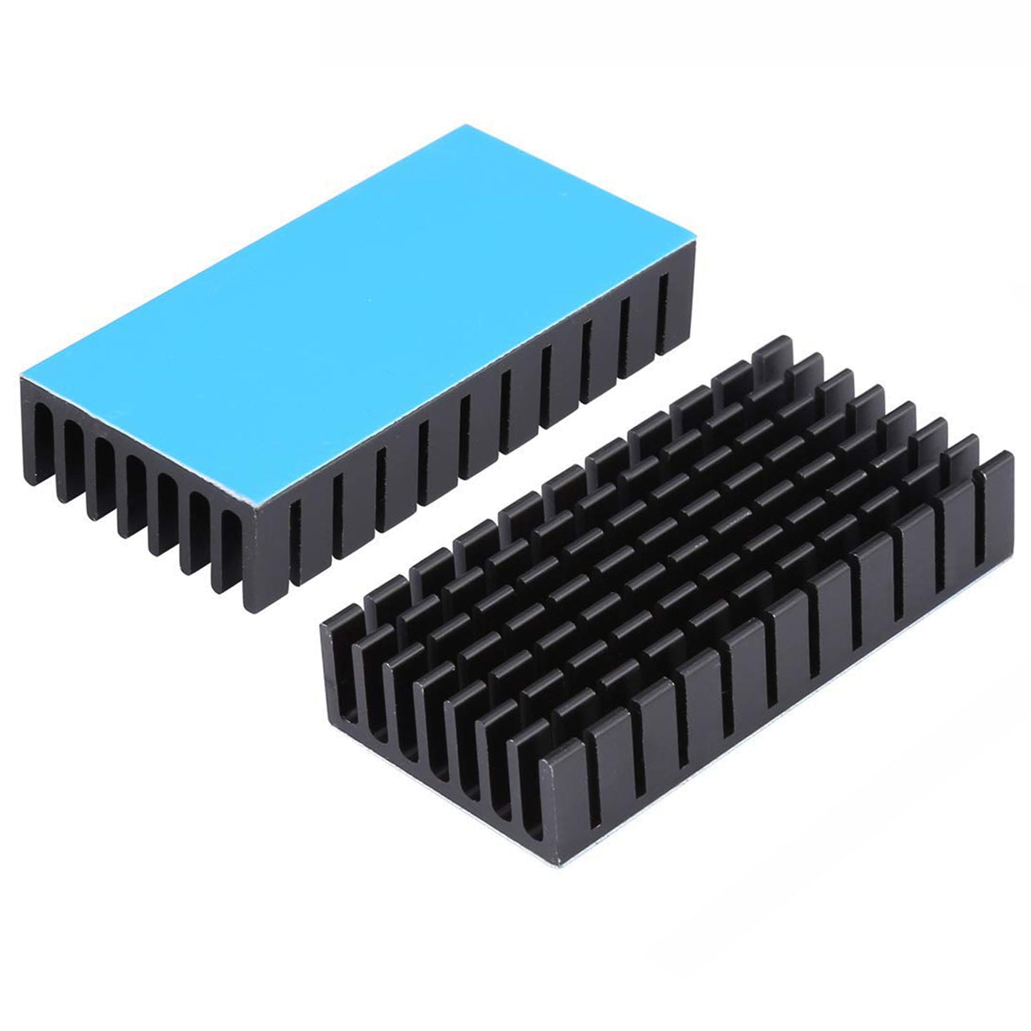 Awxlumv 25mm Heatsink 50x25x10mm/ 2 x 1x 0.4 inch with Thermal Conductive Tape, Black