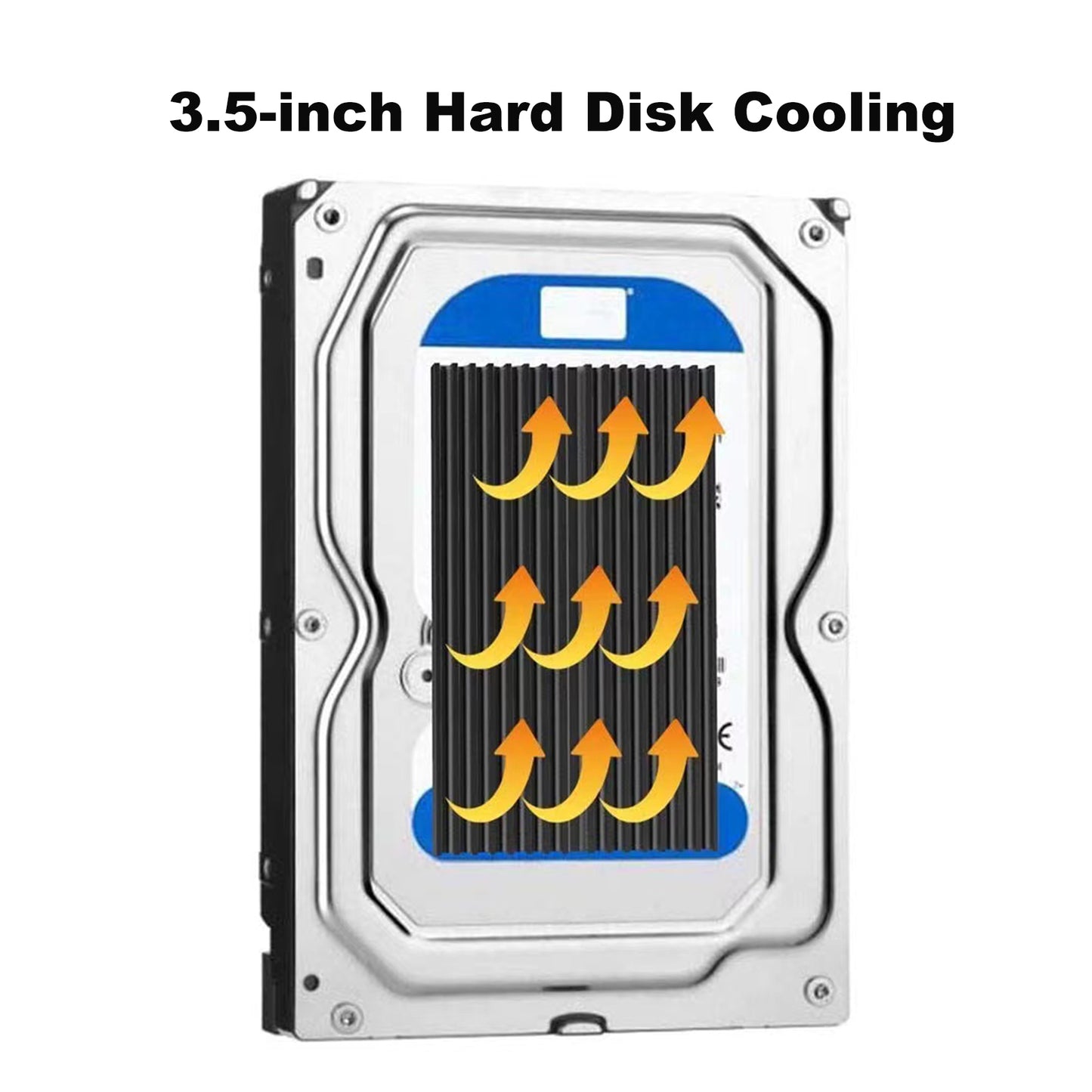 Awxlumv Aluminum Heatsink Kit 100x60x10mm/ 3.94“x2.36“x0.39“ inch + Thermal Conductive Adhesive Tape Cooler Heat Sink for Cooling SSD Smartphones Routers Hard Drives LED Panel (16 Pins)