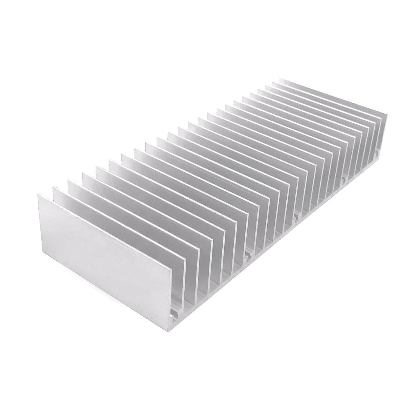 Aluminum Heatsink 60x150x25mm / 2.36x5.91x0.98 Inch Heat Sink Radiator for CPU MOS Tube Circuit Board PCB Heat Sinks Led Cooling Cooler Amplifier Devices with 24 pcs Fins - Sliver