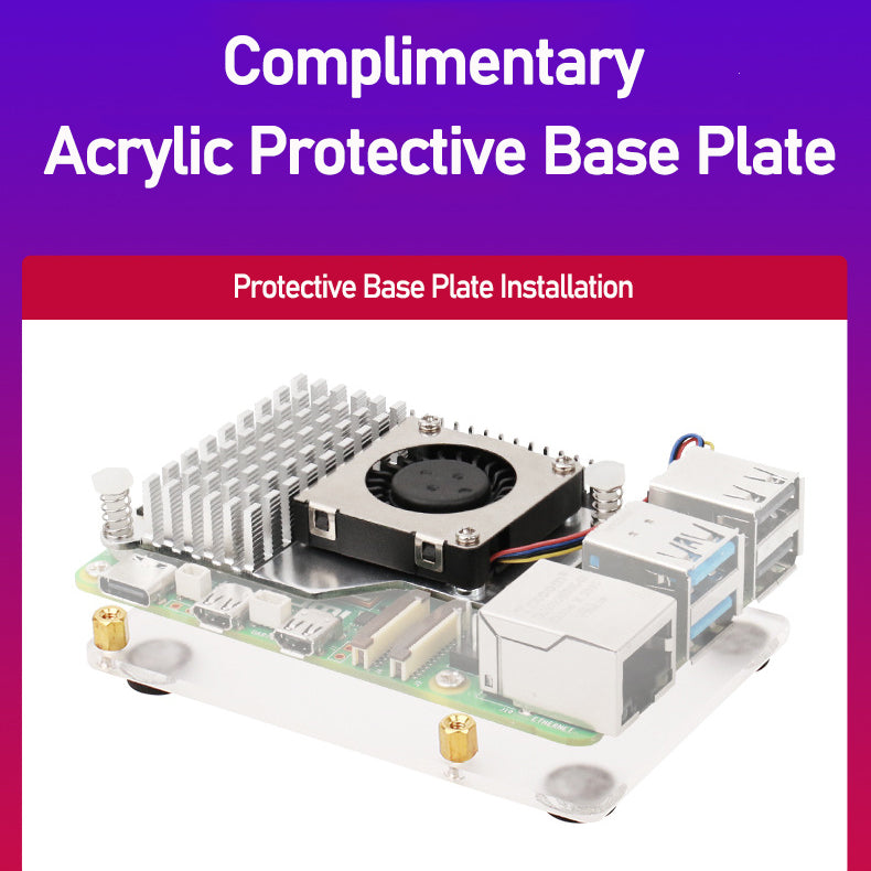 Raspberry Pi 5 Official Active Cooler,Aluminium Heatsink, Variable-Speed Blower