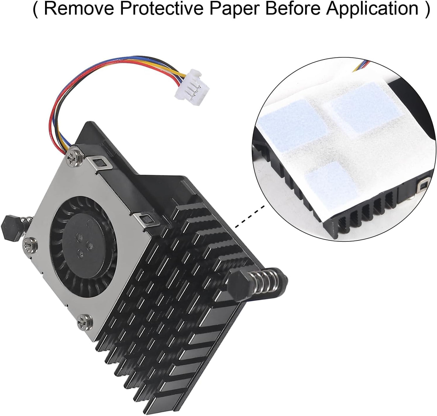 Raspberry Pi 5 Official Active Cooler,Aluminium Heatsink, Variable-Speed Blower (Black)