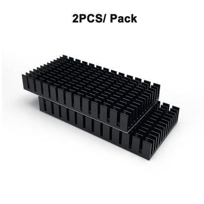 80mm Heatsink 80 x 40 x 11mm Black Aluminum Heat Sink Radiator Cooler with Thermal Conductive Adhesive Tape Cooling Fin for Cooler Electronics CPU Led (80x40x11mm)