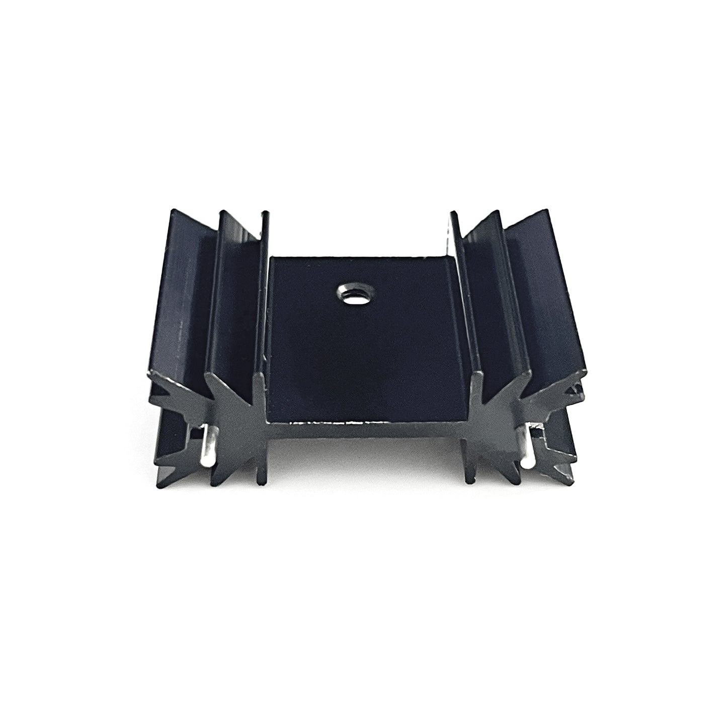 TO-220 Aluminum Heatsink 25x34x12mm / 1.3"x0.99"x0.47" TO220 Heat Sink for Cooling MOSFET SCR Power Voltage Regulator ICS Anodized Black