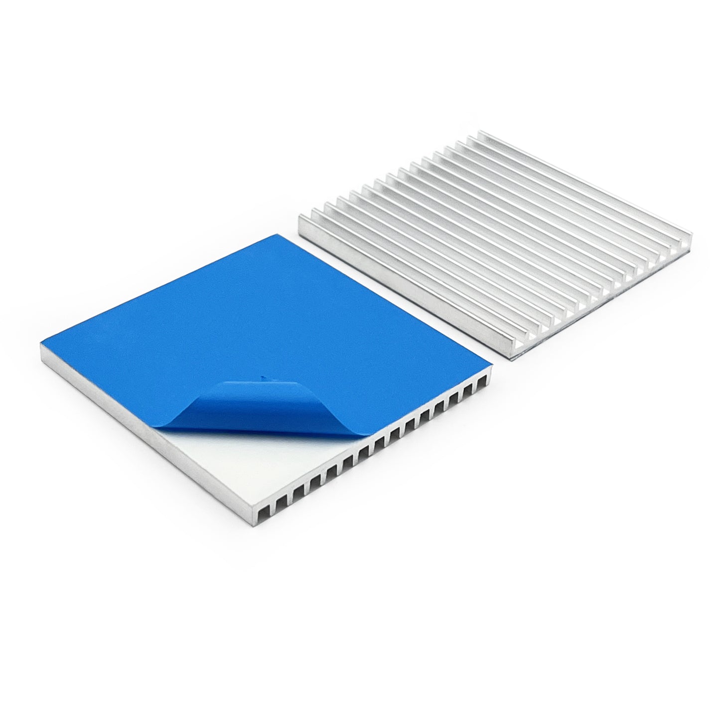 Heatsink Aluminium 50mm x 50mm x 4mm Thermal Conductive Adhesive Tape, Aluminium Thin Heat Sinks for Cooling Chipset Peltier Module