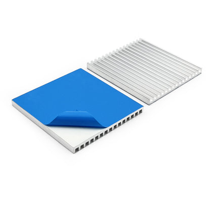 Heatsink Aluminium 50mm x 50mm x 4mm Thermal Conductive Adhesive Tape, Aluminium Thin Heat Sinks for Cooling Chipset Peltier Module