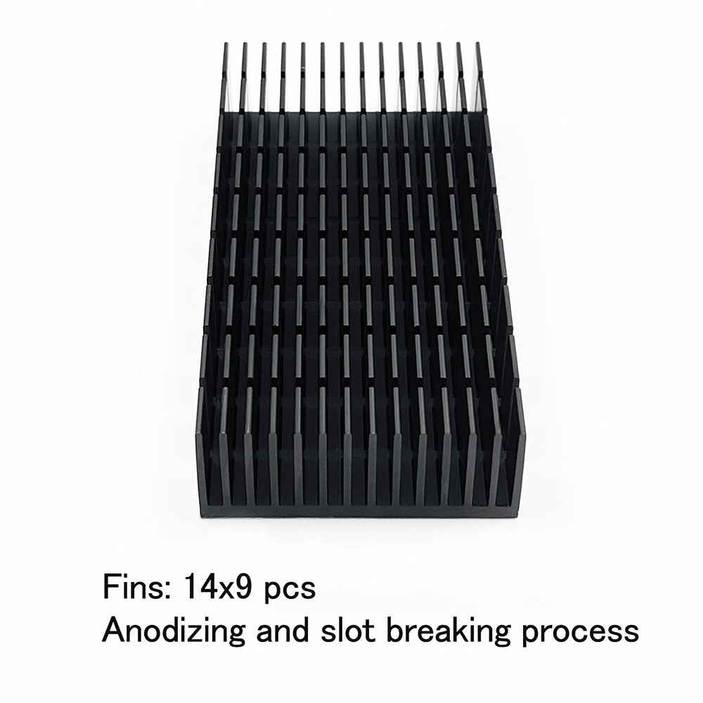 148 Pcs Heatsink Kit 100x50x20 mm with Thermal Conductive Adhesive Tape for Cooler PC NVME SSD GPU Mini PC Router Amplifier Cooling