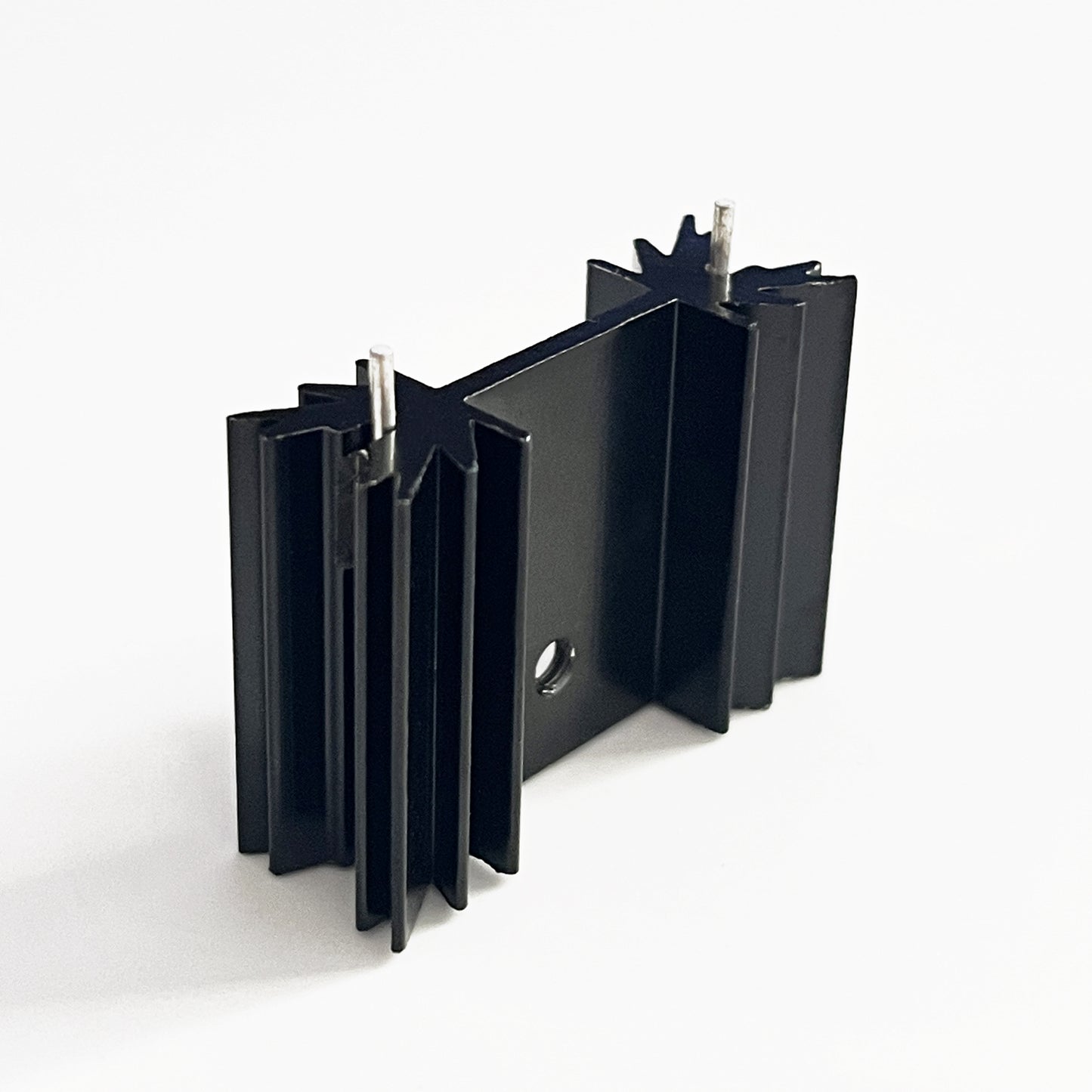 TO-220 Aluminum Heatsink 25x34x12mm / 1.3"x0.99"x0.47" TO220 Heat Sink for Cooling MOSFET SCR Power Voltage Regulator ICS Anodized Black