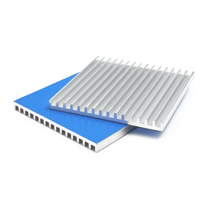 Heatsink Aluminium 50mm x 50mm x 4mm Thermal Conductive Adhesive Tape, Aluminium Thin Heat Sinks for Cooling Chipset Peltier Module