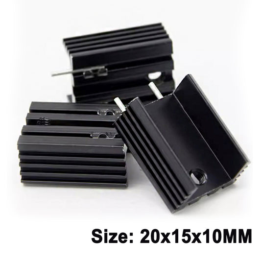 TO-220 Heat Sink 781 7805 Heat Sink 20x15x10mm Black with Pin