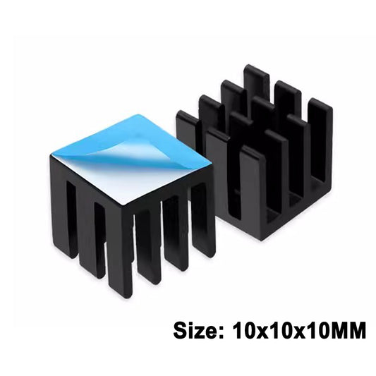 Heat sink 10x10x10mm Aluminum Profile Amplifier MOS Tube Heatsink Chip Memory Heat Conduction Block