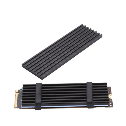 M.2 Heatsink Black with Silicone m.2 Thermal Pad DIY for 2280 M.2 PCIe 4.0/3.0 NVMe SSD