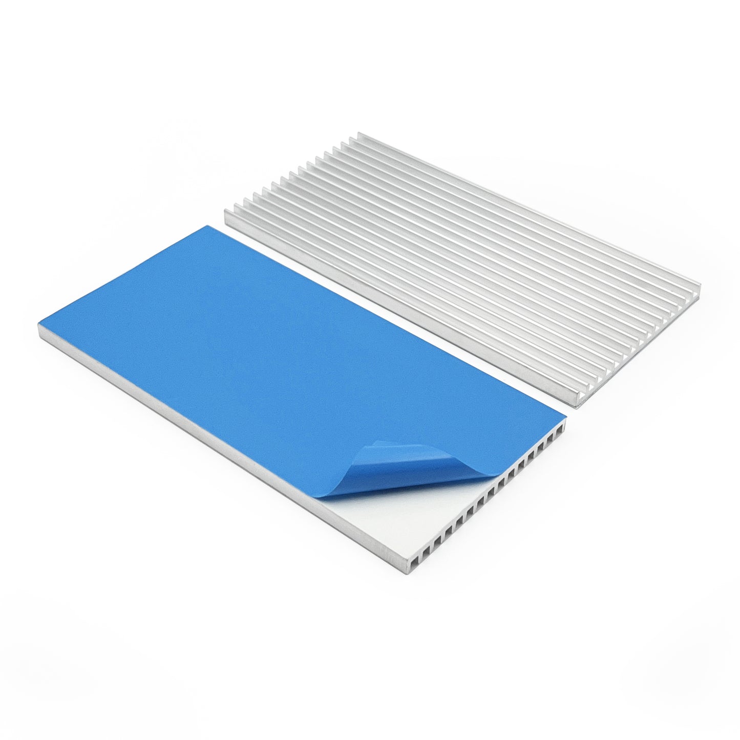 Aluminium Heatsink 100x50x4mm Thermal Conductive Adhesive Tape Thin Heat Sinks for Cooling Chipset Peltier Module