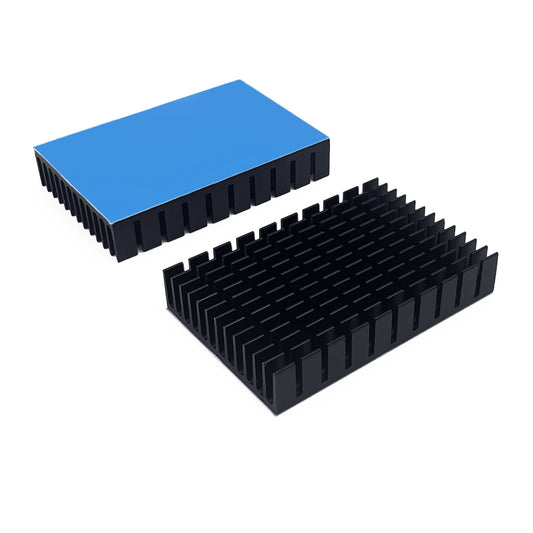 Aluminum Heatsink 60x40x11mm/ 2.36 x 1.57 x 0.44 inch Black Heat Sink with Thermal Conductive Adhesive Tape Cooling Fin