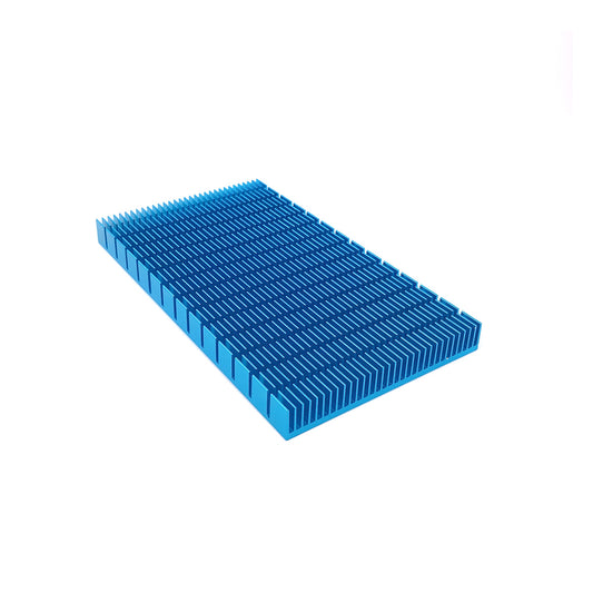 Large Aluminum Heat Sink 150x85x12mm / 5.9x3.35x0.47 inch Blue Tone Heatsinks Module Cooler Cooling Fins Board Radiator for PCB Board LED Motherboard