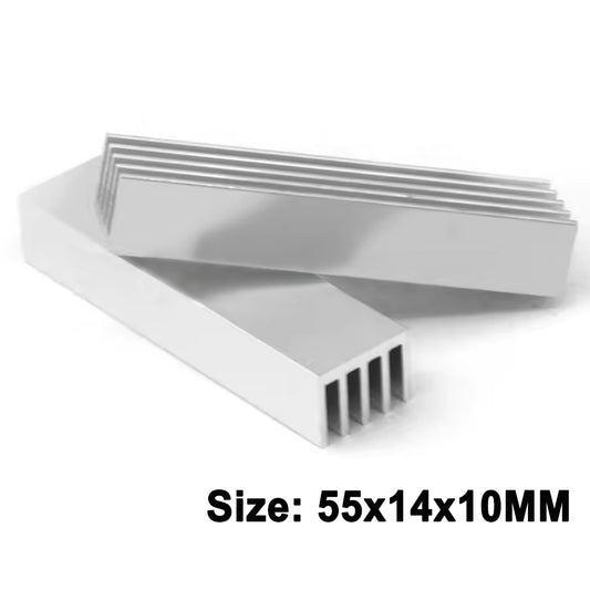 Heat sink 55 × 14 × 10MM aluminum profile high-power LED heat sink amplifier heat conduction piece