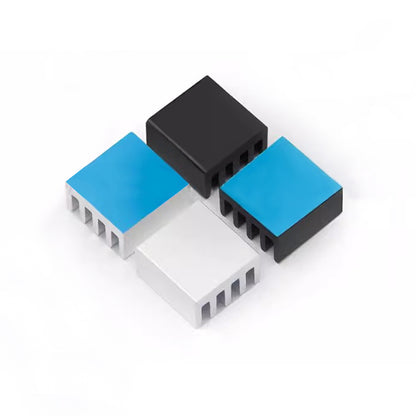 Small Heat Sinks 8.8x8.8x5mm / 0.35x0.35x0.2 inch Aluminum Heatsink with Thermal Conductive Double Sided Tape for Cooling GPU IC Chips VRAM VGA RAM