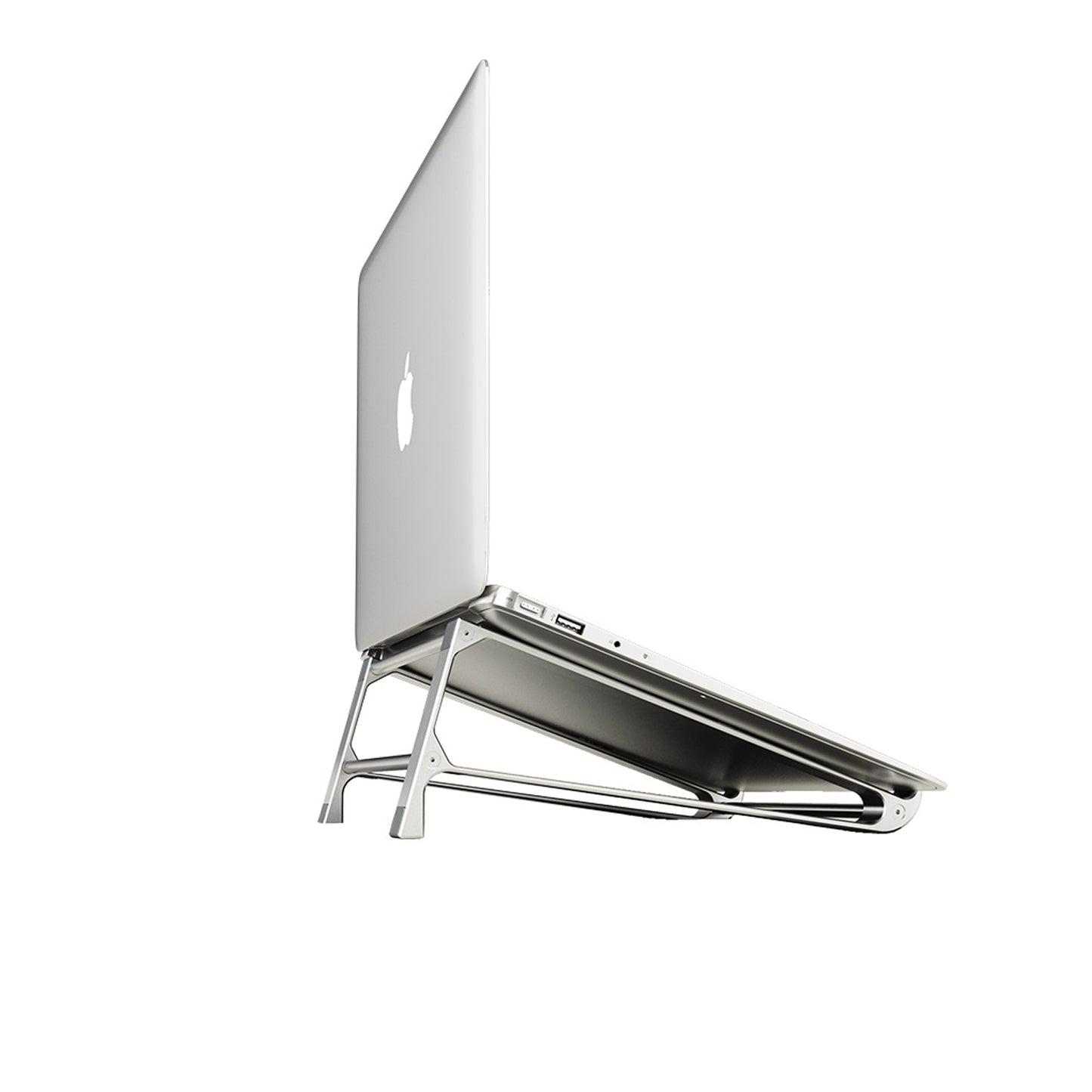 Laptop Stand, Aluminum Vertical Laptop Computer Stand,Ventilated Laptop Riser Notebook Holder Stand Compatible with MacBook Air Pro, Dell XPS, HP, Lenovo More 11 14 15.6 16 Inch Silver