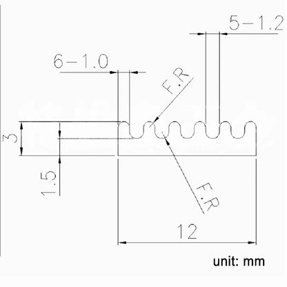 Awxlumv Aluminum heatsink 12x12x3 mm chip heatsink video memory memory heat sink mos tube