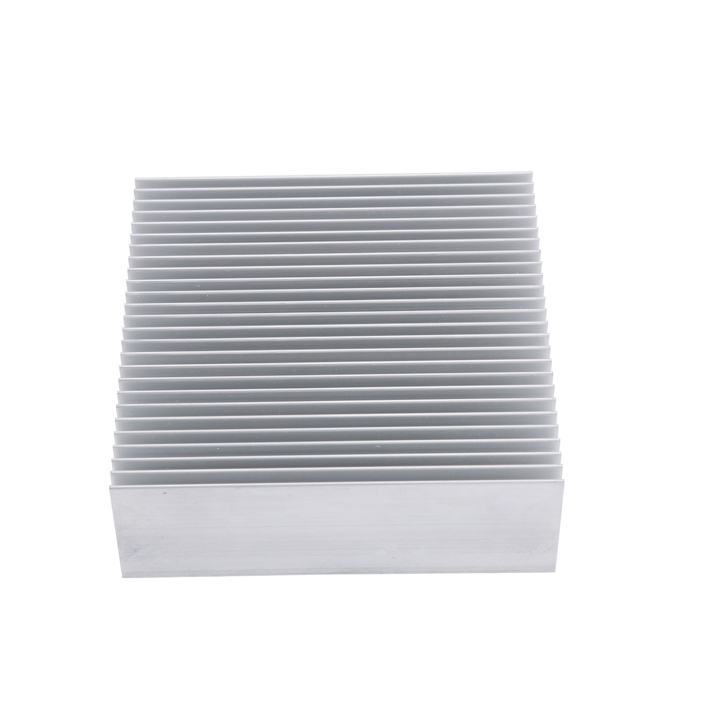 Aluminum Heat Sink 80mm 80x80x27mm / 3.15x3.15x1inch Heatsink Large Radiator Circuit Board Cooling Cooler 26 Fins for LED Power High Fans - Sliver
