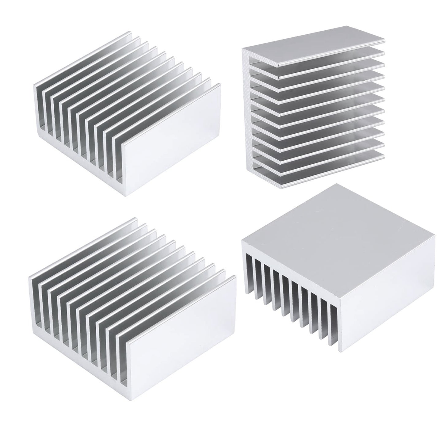 40mm Heatsink 40x40x20mm/ 1.57"x1.57"x0.79" Aluminium Heatsink Kit Sync Cooler Cooling Fins for Electronics Computer VRM Led Memory Chip Peltier Module 3D Printer Stepper Motor (40mmx40mmx20mm)