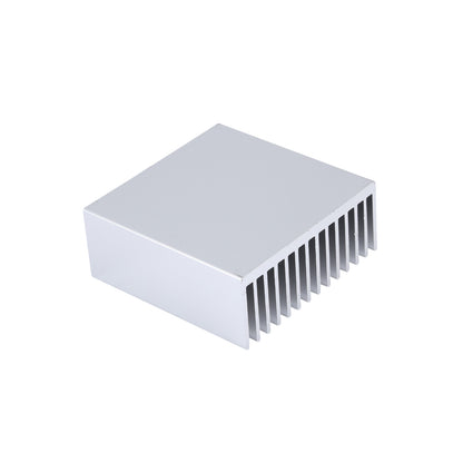 50mm Aluminum Heatsink Kit 50x50x20mm / 1.57"x1.57"x0.79" Heat Sink Cooler for GPU CPU Peltier Plate Module Router Amplifier Led Chipset Heat Radiator Cooling Fin -Sliver