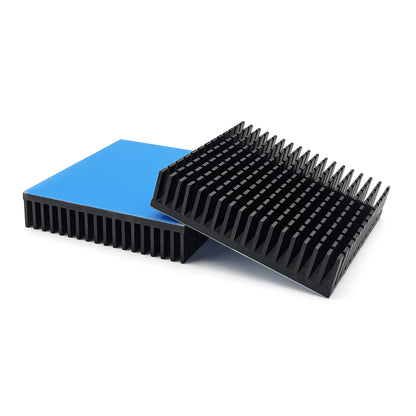 Aluminum Heat Sink 70x70x15mm with Thermal Conductive Adhesive Tape