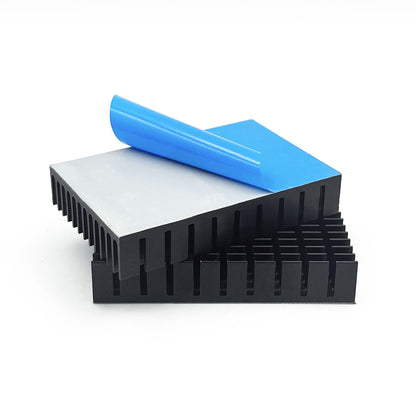 Aluminum Heatsink 60x40x11mm/ 2.36 x 1.57 x 0.44 inch Black Heat Sink with Thermal Conductive Adhesive Tape Cooling Fin