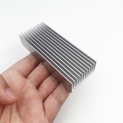 Aluminum Heatsink 100x40x20mm/ 3.94x1.57x0.79 inch Heat Sink Chipset Diffusion Cooling Fin Comb Heat Sinks Cooler